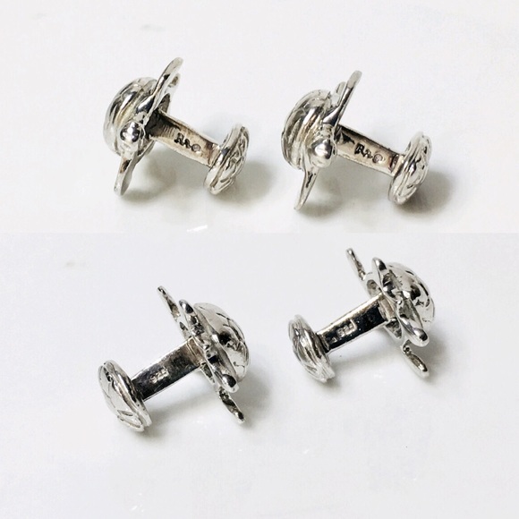 Robin Rotenier Sterling Sea Turtle Cuff Links - Picture 3 of 5
